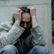 Depressed Homeless Man